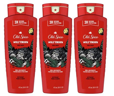 Old Spice Wild Collection Wolfthorn Scent Body Wash 16 Fl Oz Pack Of 3