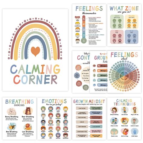 Buy Calming Corner Classroom Decorations Boho Feeling Charts