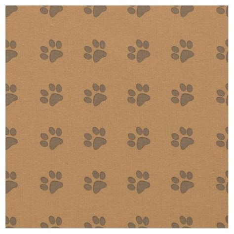 Cat Paw Print Fabric | Zazzle