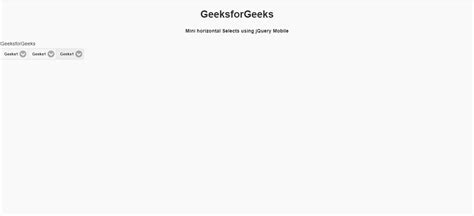 How To Create Mini Horizontal Selects Controlgroup Using Jquery Mobile