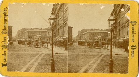 Antique Historical Real Photo Stereoview Market Square