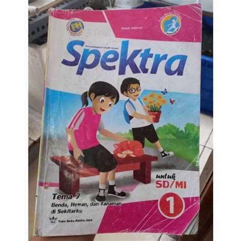 Jual Buku Pelajaran SPEKTRA Kelas 1 SD MI Tema 7 Benda Hewan Dan