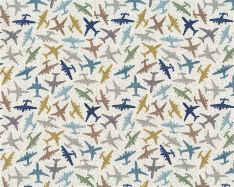 Patchworkstoff Discover Flugzeug Wei Windham Fabrics