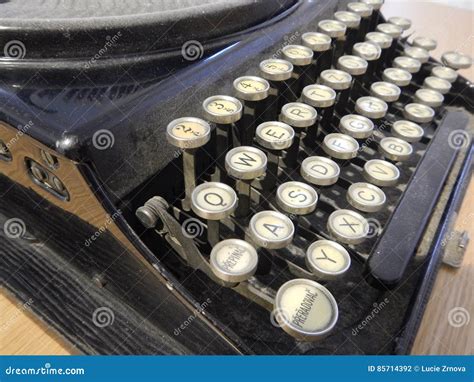 Detail Of An Old Type Writer Keyboard Stock Photo Image Of Machine