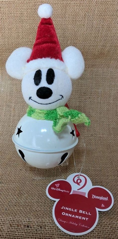 Mickey Mouse Jingle Bell Ornament Disneyland Disney Theme Park for sale ...