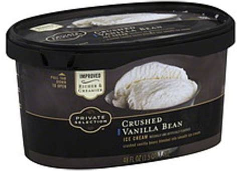 Private Selection Crushed Vanilla Bean Ice Cream 48 Oz Nutrition