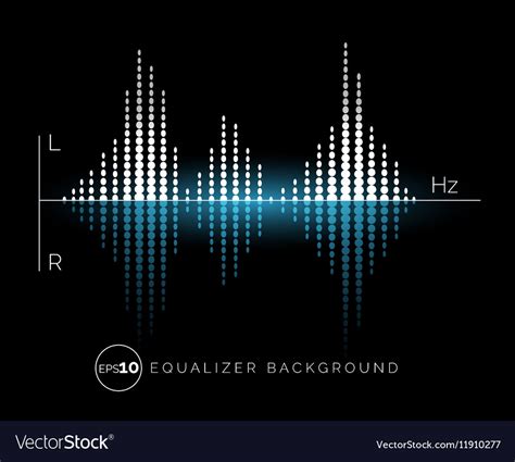 equalizer digital sound design element royalty  vector