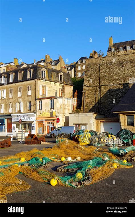 France Manche Cotentin Granville The Upper Town Built On A Rocky