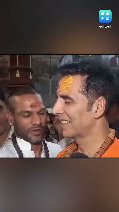 Akshay Kumar And Shikhar Dhawan On Visiting Mahakaleshwar Temple Youtube