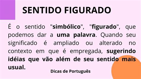 Figurado Sentido - SENTIDO FIGURADO | Dicas de portugues, Dicas, Sentido figurado