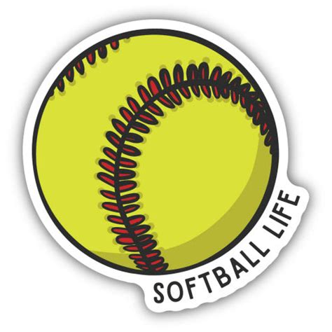 Softball Life Vinyl Sticker Decal Turnmeyers