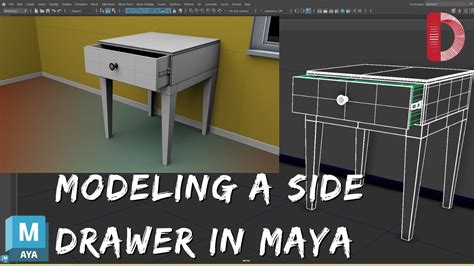 D Modeling A Side Dresser In Maya Time Lapse Youtube