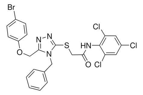 2 4 BENZYL 5 4 BROMOPHENOXY METHYL 4H 1 2 4 TRIAZOL 3 YL SULFANYL