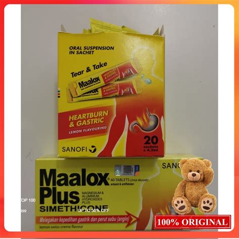 Maalox Oral Susp 20 Sachets Chewable Tablets 40s Shopee Malaysia