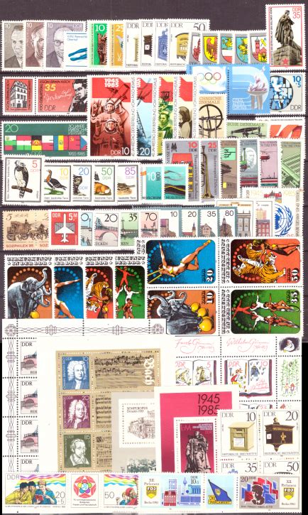 Philaseum Briefmarken DDR Jahrgang 1985 Postfrisch Komplett