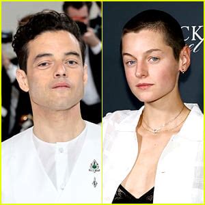 rami malek emma corrin kiss    seemingly confirming