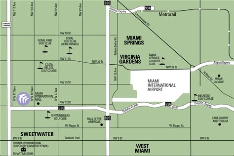 Miami Golf Course map - miami florida • mappery