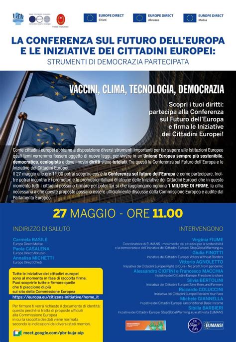 La Conferenza Sul Futuro Dell Europa E Le Iniziative Dei Cittadini