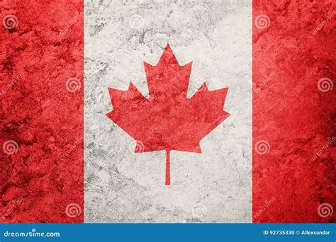 Grunge Canada Flag. Canada Flag with Grunge Texture Stock Photo - Image ...