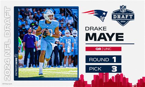 Patriots Select Qb Drake Maye With 3rd Pick In Nfl