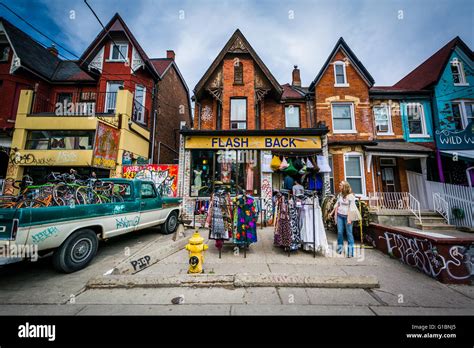 Shop on Kensington Avenue at Kensington Market, in Toronto, Ontario ...