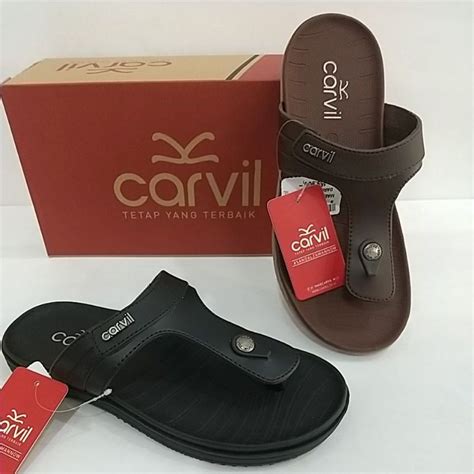 Jual Sandal Jepit Sopan Pria Merk Carvil Tipe Maestro Sandal Jepit