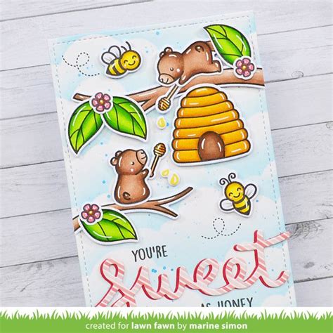 Lawn Fawn Intro Hive Five Kit Lawn Fawn Lawn Fawn Bee Cards