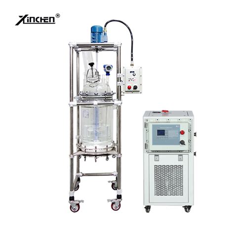 10L Jacketed Glass Reactor With Heating And Chilling Circulator For