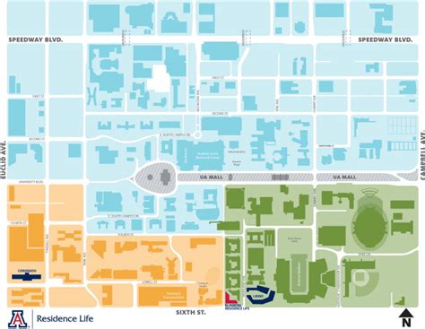 University Of Arizona Campus Map