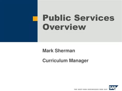 Ppt Public Services Overview Powerpoint Presentation Free Download