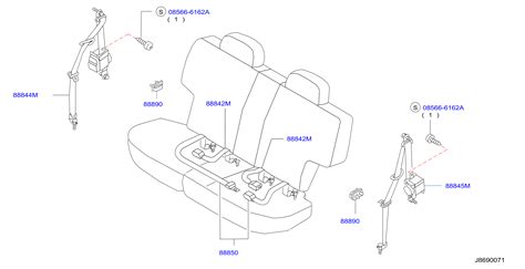 Nissan Pathfinder Seat Belt Rear W Bill Korums Puyallup