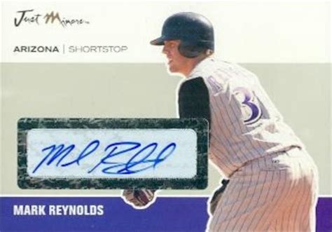 Mark Reynolds Autographed Baseball Card Arizona Diamondbacks