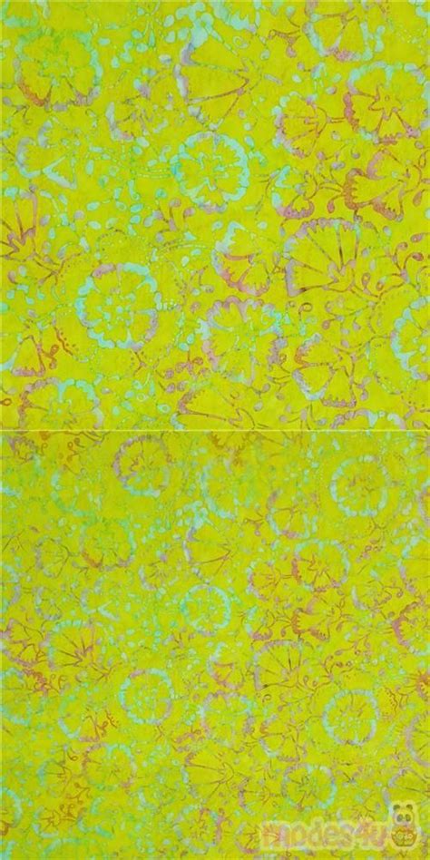 Vine And Flower Batik Fabric By Timeless Treasures In Light Lime Green