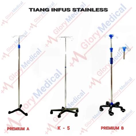 Jual Tiang Infus Stainless Steel Premium B Jakarta Barat