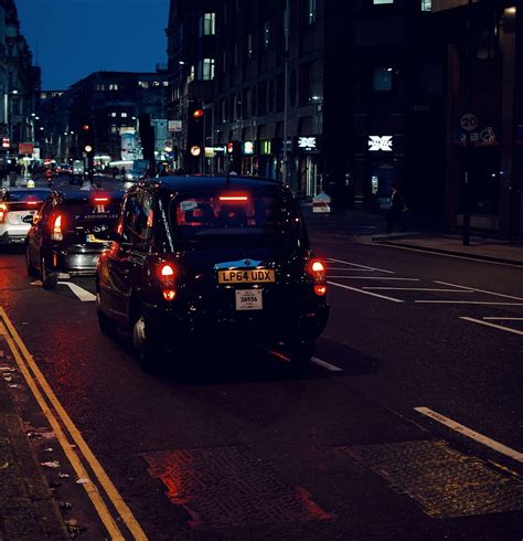 1170x2532px | free download | HD wallpaper: london, taxi, night, lights ...