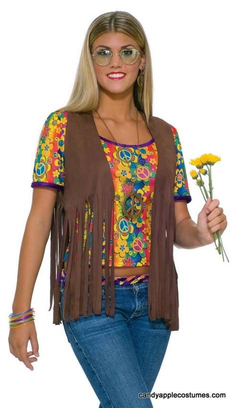 Womens Hippie Vest 60s Costume Candy Apple Costumes 60s Costumes