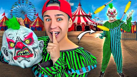 ME INFILTRE En Un CIRCO De TERROR Como Un PAYASO YouTube