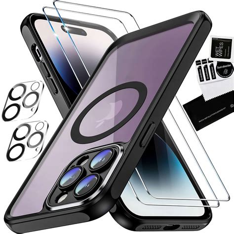 Etui do iPhone 15 Pro 6w1 Magnes do Mag Safe Case 4x szkło obiektyw