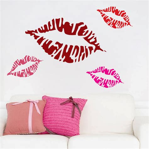 Pucker Lips Wall Decal Stickers Trendy Wall Designs