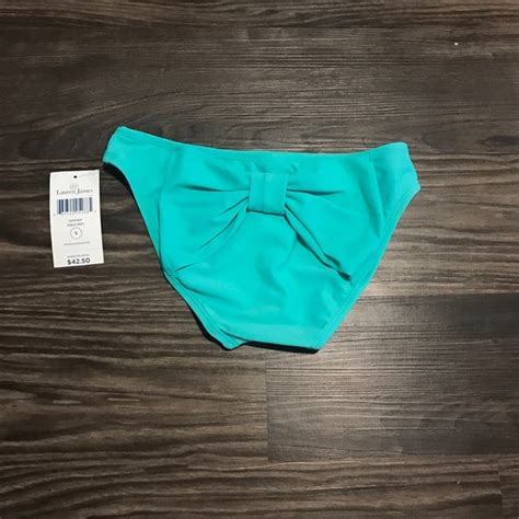 Lauren James Swim Nwt Lauren James Bow Aqua Bikini Bottom Poshmark