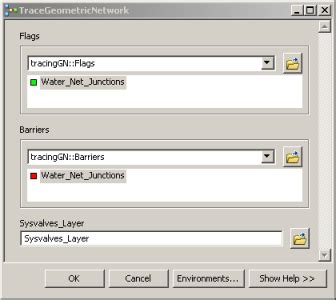 Geoprocessing Service Example Geometric Network TraceArcMap