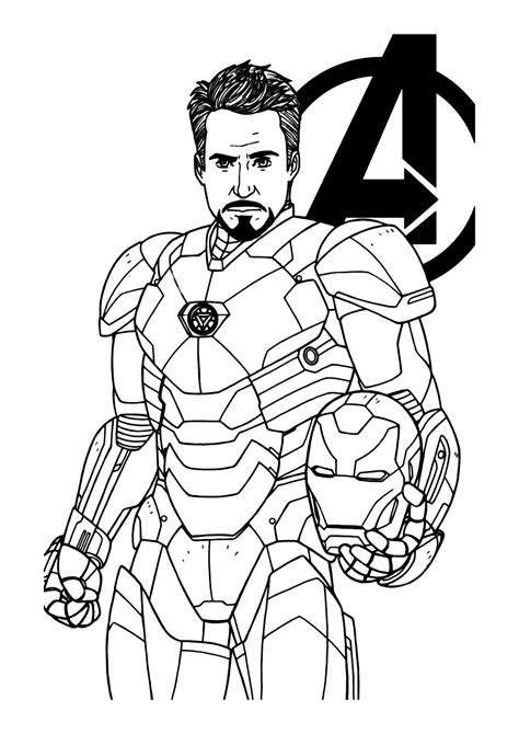 Desenho Do Homen De Ferro - 7