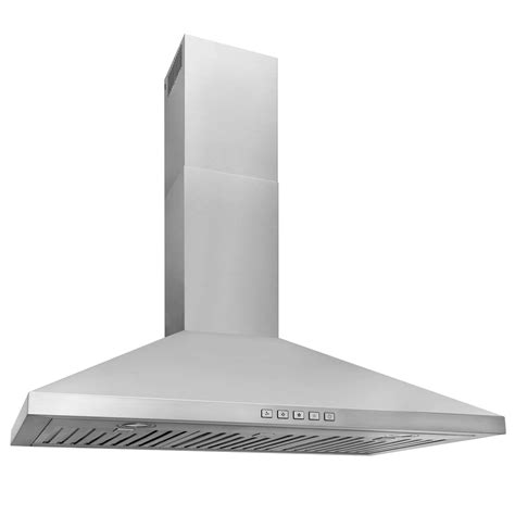 Broan Nutone 36 Inch Convertible Wall Mount Pyramidal Chimney Range Hood 450 Maximum Cfm