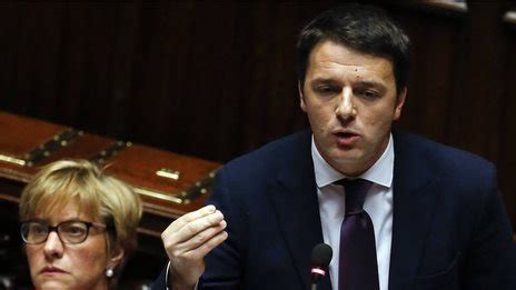 Bbc News Italy Pm Matteo Renzi Secures Final Confidence Vote