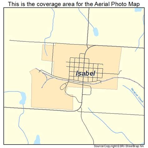 Aerial Photography Map of Isabel, SD South Dakota