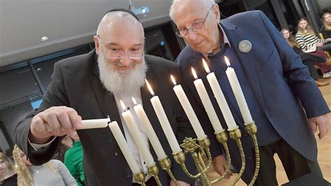 Traditionelle Feier Chag Chanukka Sameach Das J Dische Lichterfest