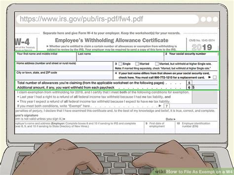 3 Ways To File As Exempt On A W4 Wikihow Life