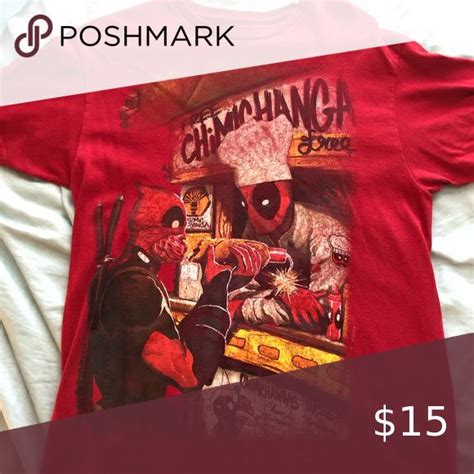 Deadpool Chimichanga Shirt Marvel Shirt Shirts Mens Graphic Tshirt