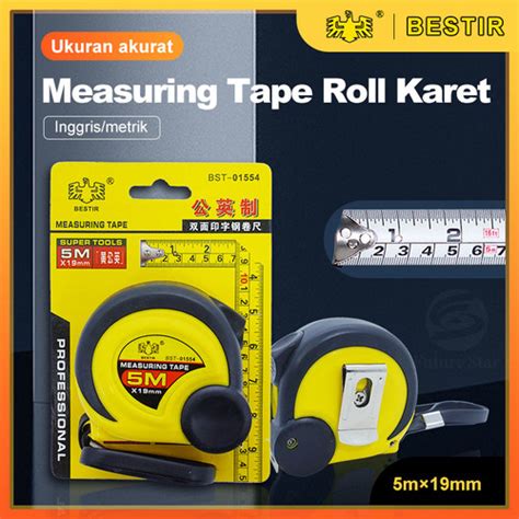 Jual Measuring Tape Roll Karet M Meter Meteran Gulung Plastik