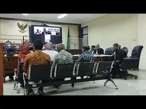 Persidangan Kasus Perkara No Pid Sus Tpk Pn Sby Youtube